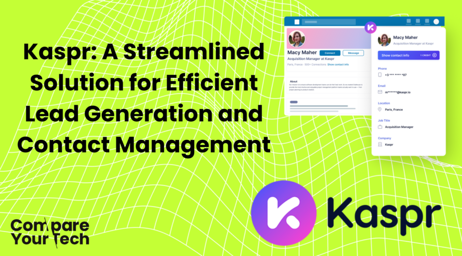 Kaspr: A Streamlined Solution for Efficient Lead Generation and Contact Management